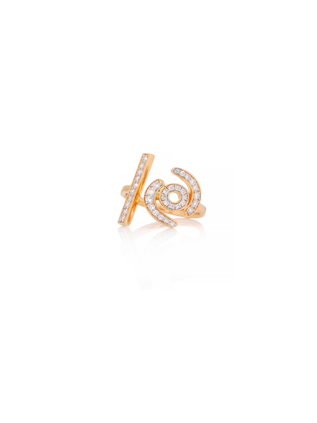 Celestial Spiral Diamond Statement Ring