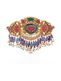 Maharani Polki Kundan Statement Necklace in 22K Gold | Luxury Heritage Fine Jewellery