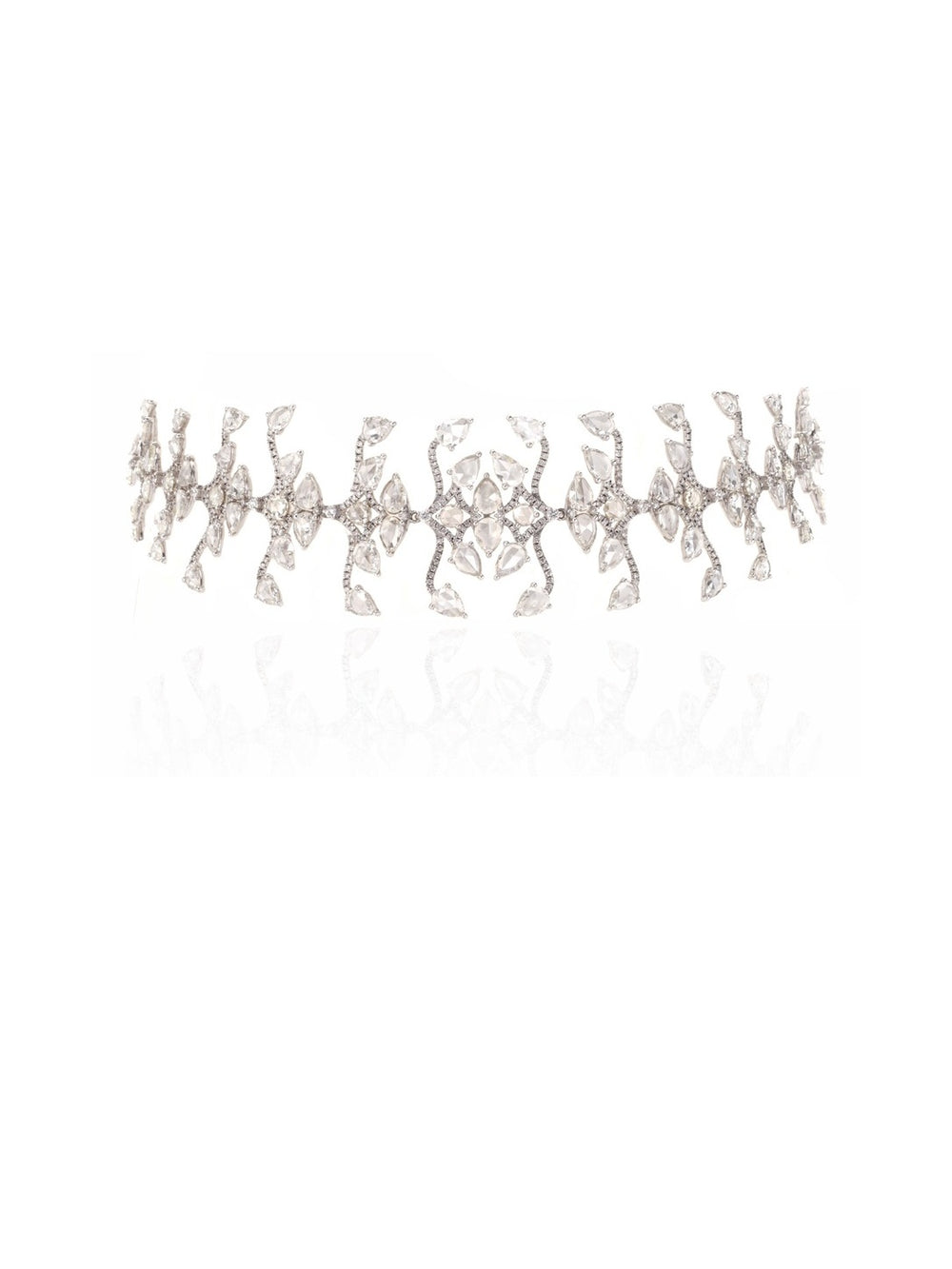 Celestial Vine Diamond Statement Necklace in 18K Gold | Luxury Fine Jewellery