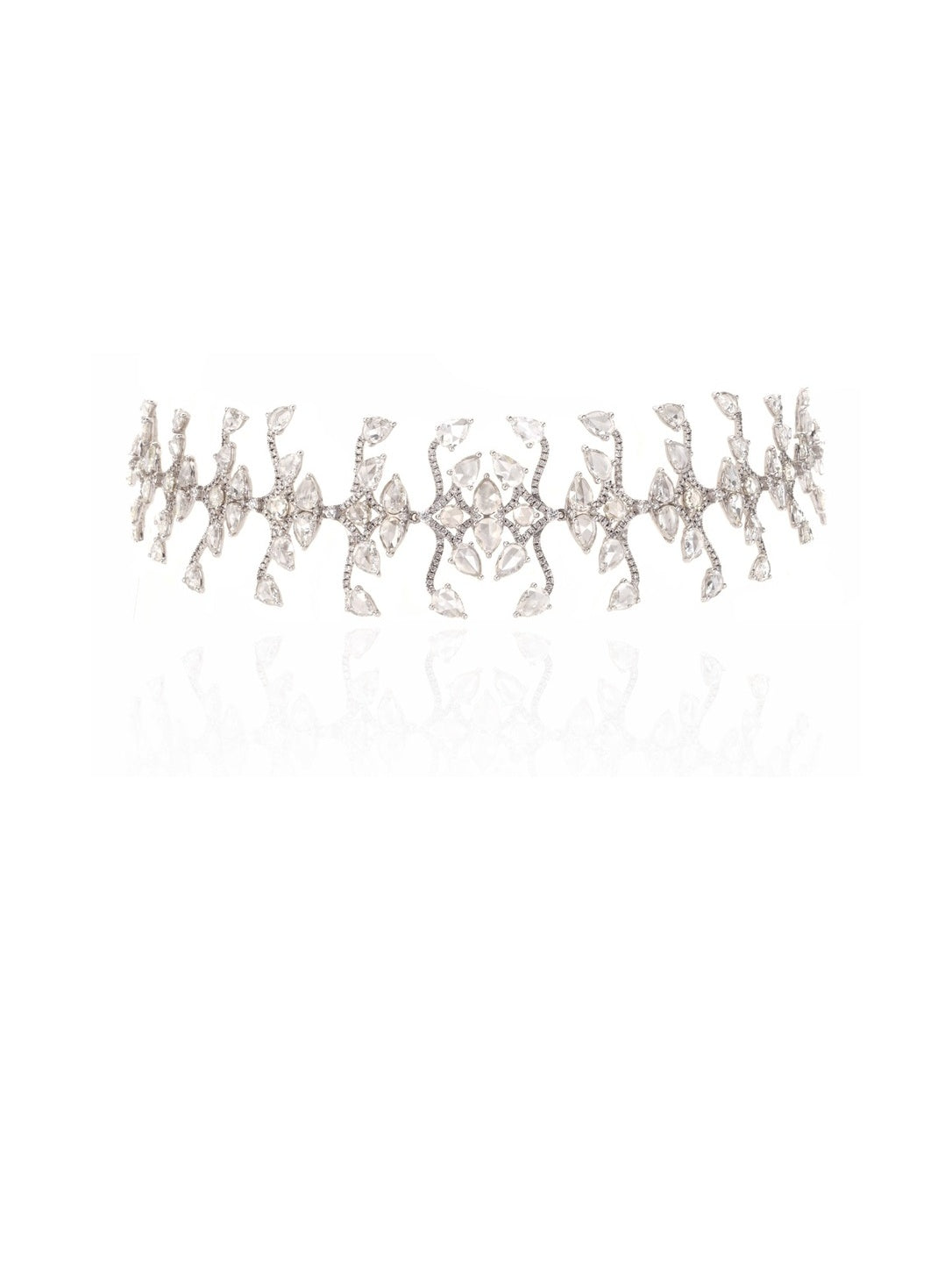 Celestial Vine Diamond Statement Necklace in 18K Gold | Luxury Fine Jewellery
