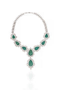 Imperial Diamond Waterfall Statement Necklace in 18K Gold | Luxury High Jewellery