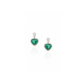 Verde Amour Emerald Heart Drop Earrings