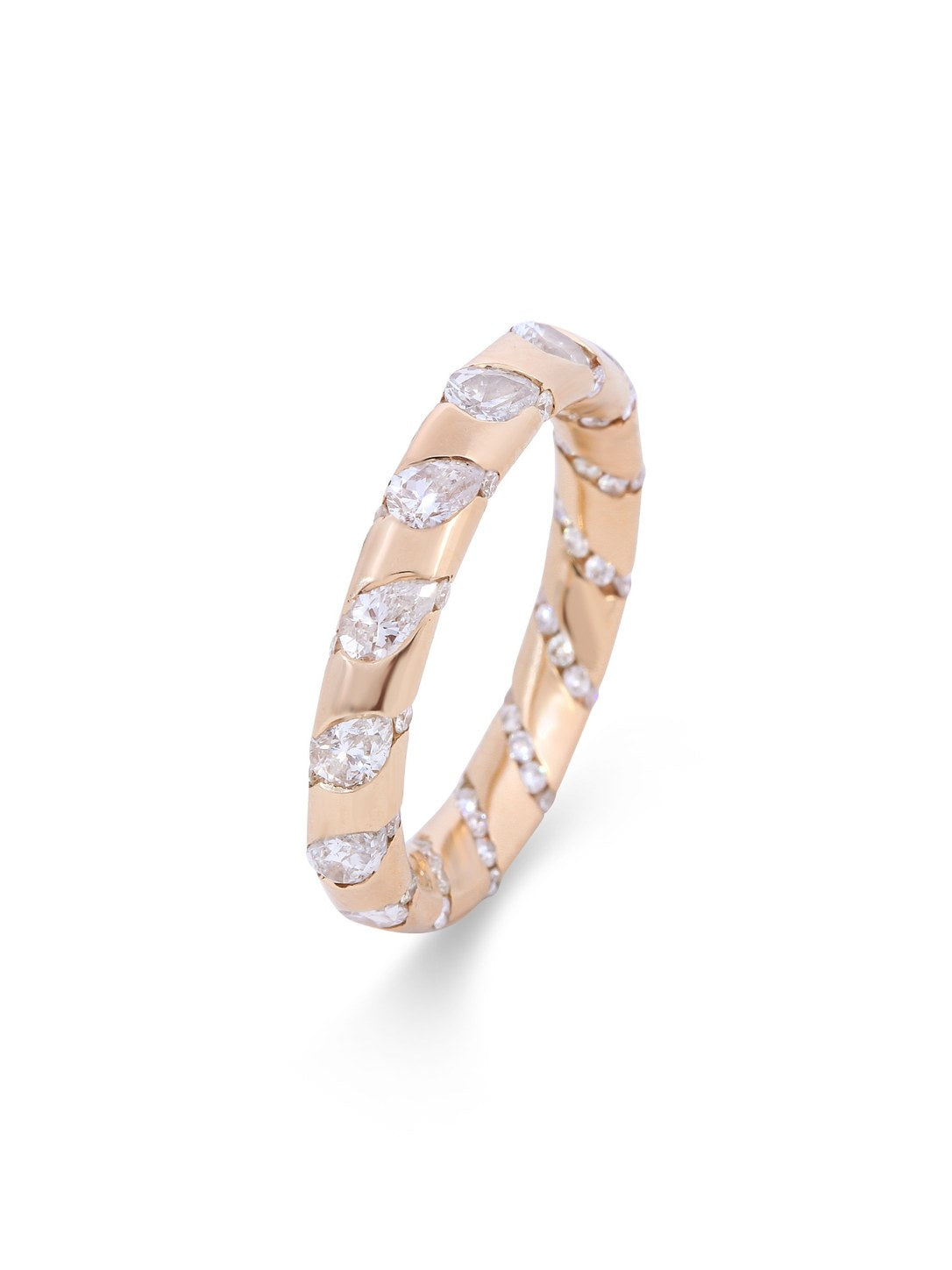 18K Yellow Gold Diamond Eternity Band