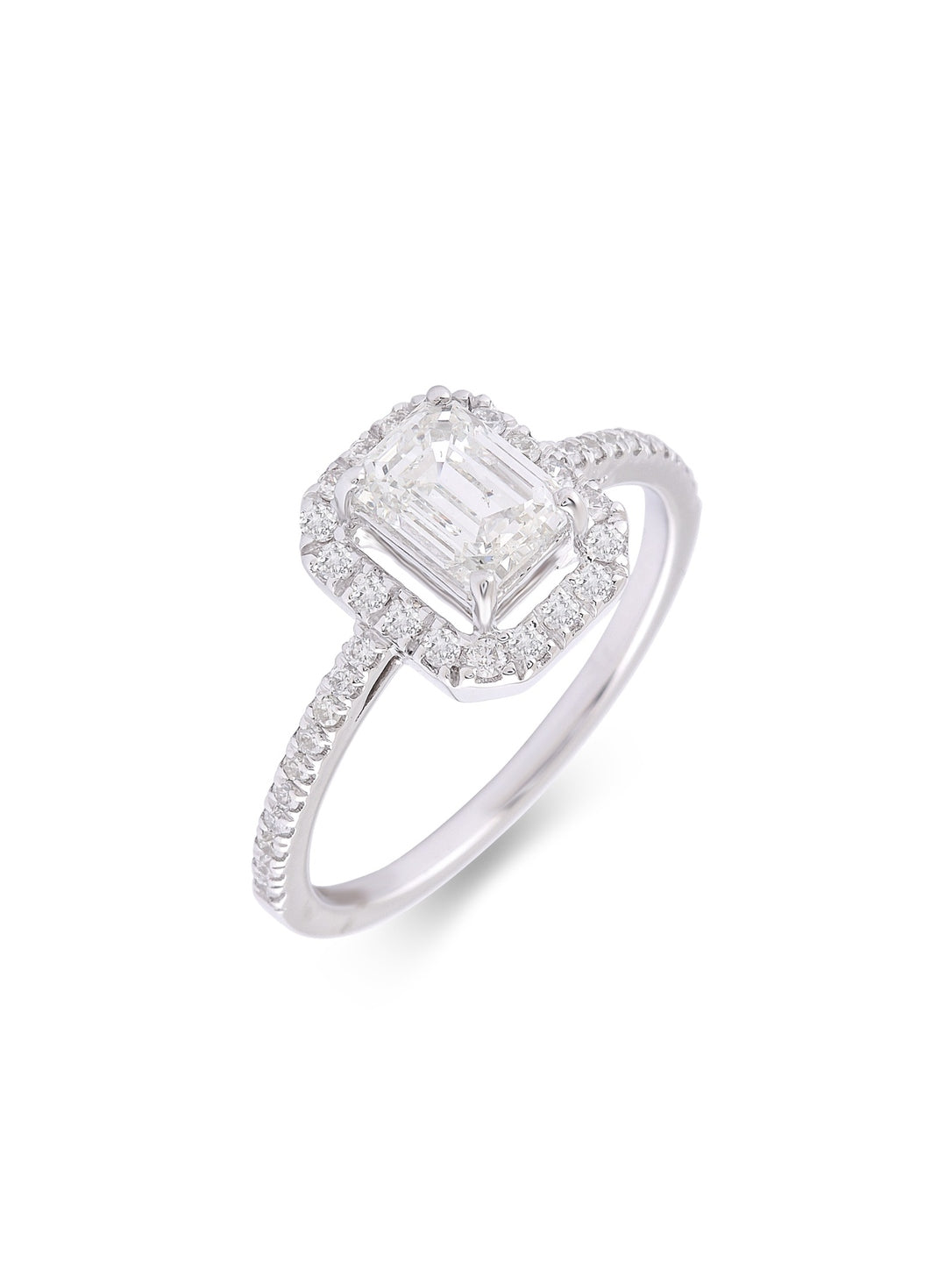 Asterica Emerald Solitaire Ring