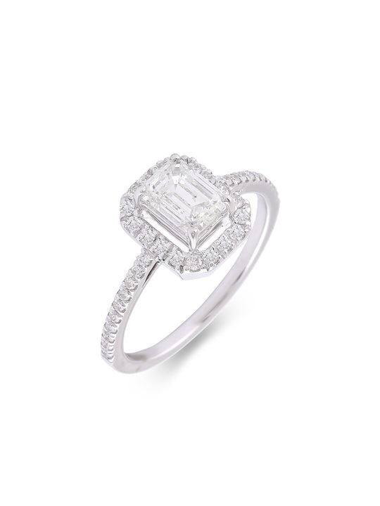Asterica Emerald Solitaire Ring