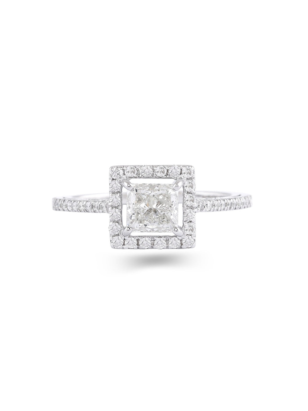 Asterica Asscher Solitaire Ring