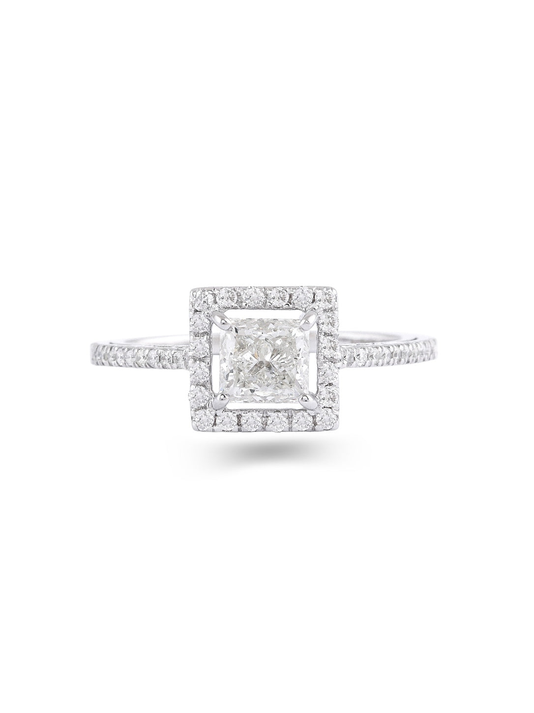 Asterica Asscher Solitaire Ring