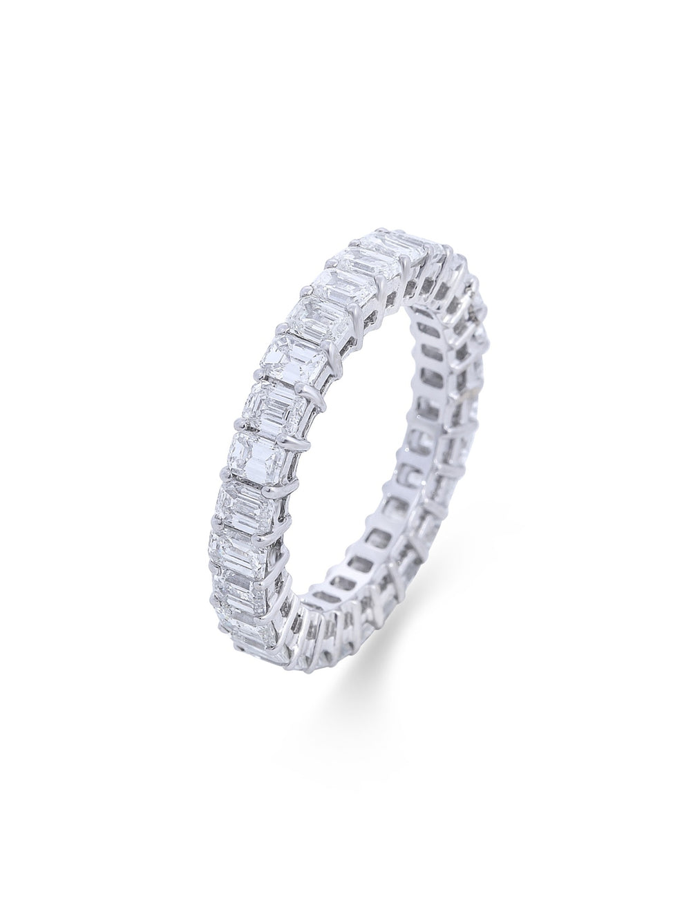 Asterica Emerald Eternity Band