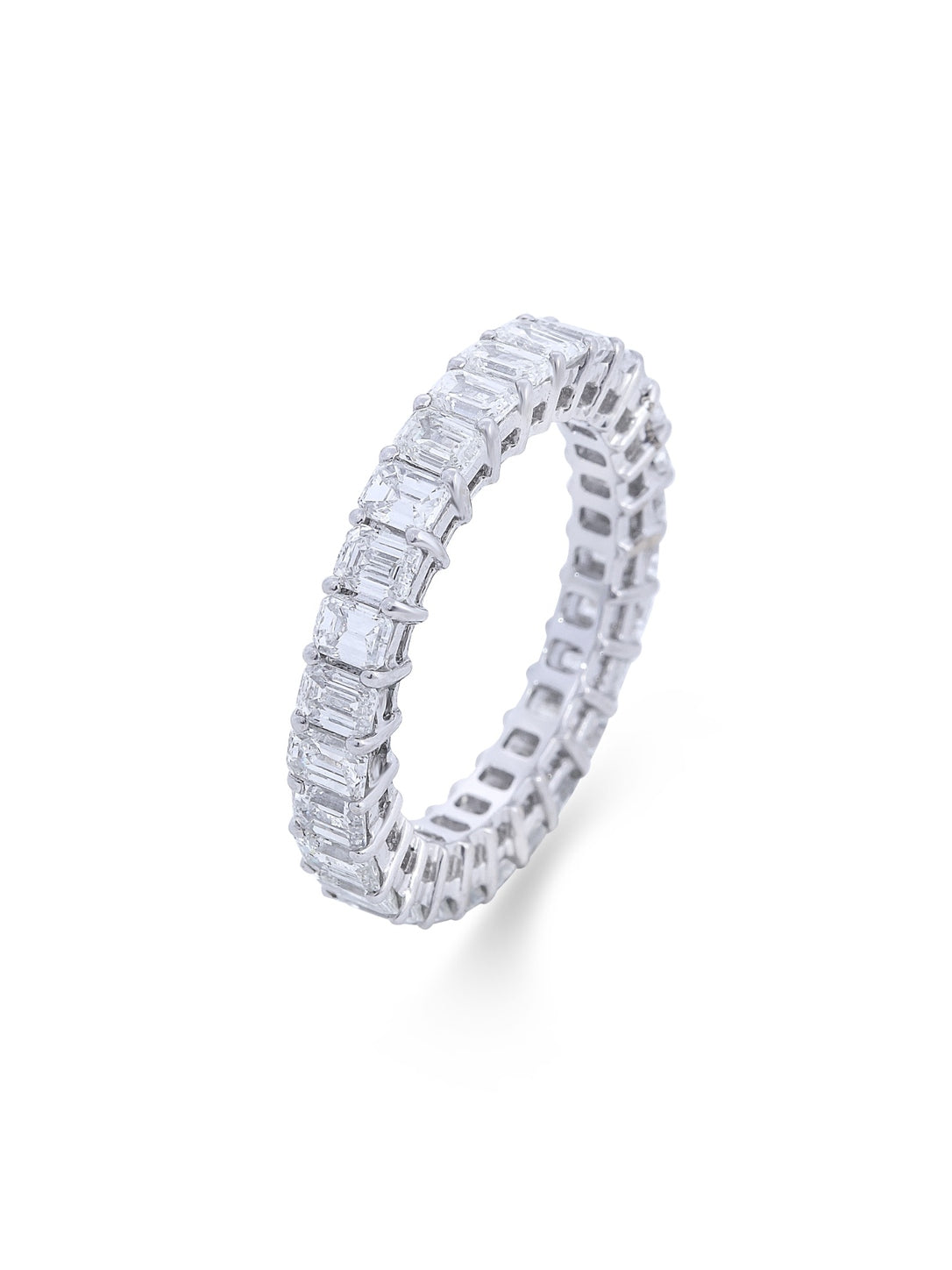 Asterica Emerald Eternity Band