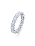 Asterica Emerald Eternity Band