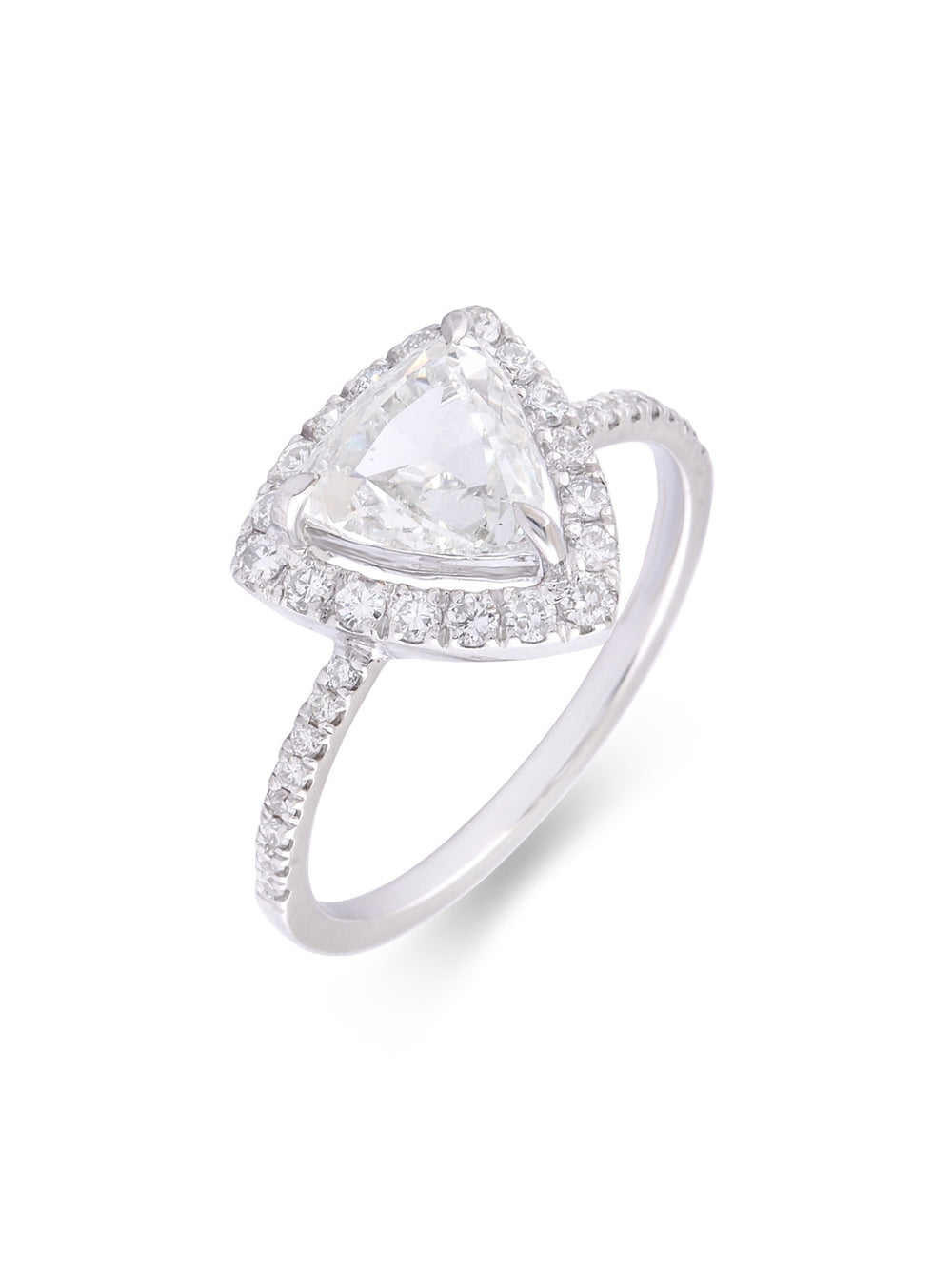 Asterica Trillion Solitaire Ring