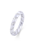 18K White Gold Black Diamond Eternity Band
