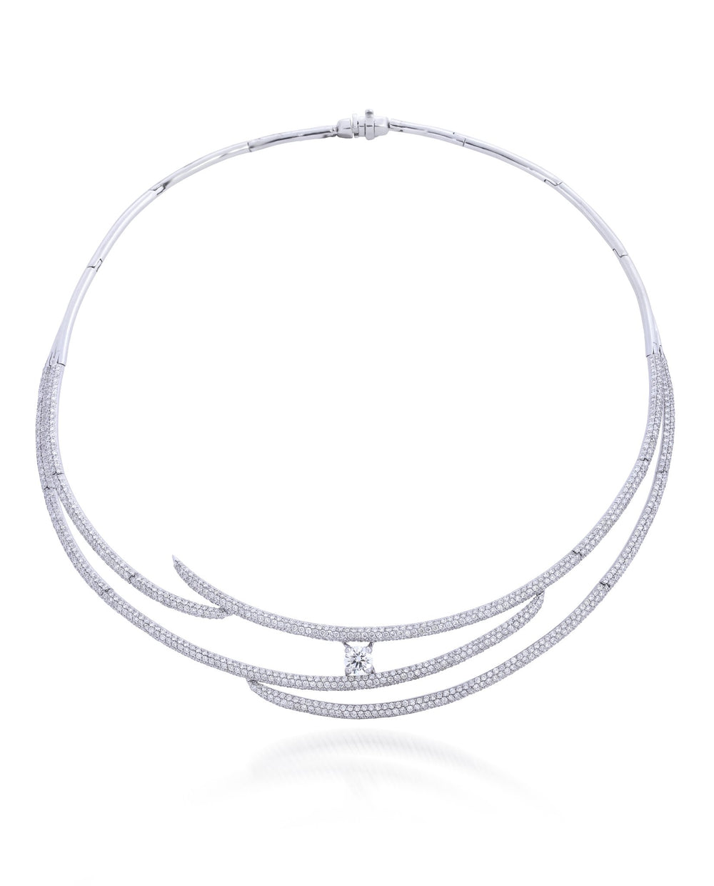 Éclipse Diamond Collar Necklace in 18K Gold | Luxury Fine Jewellery