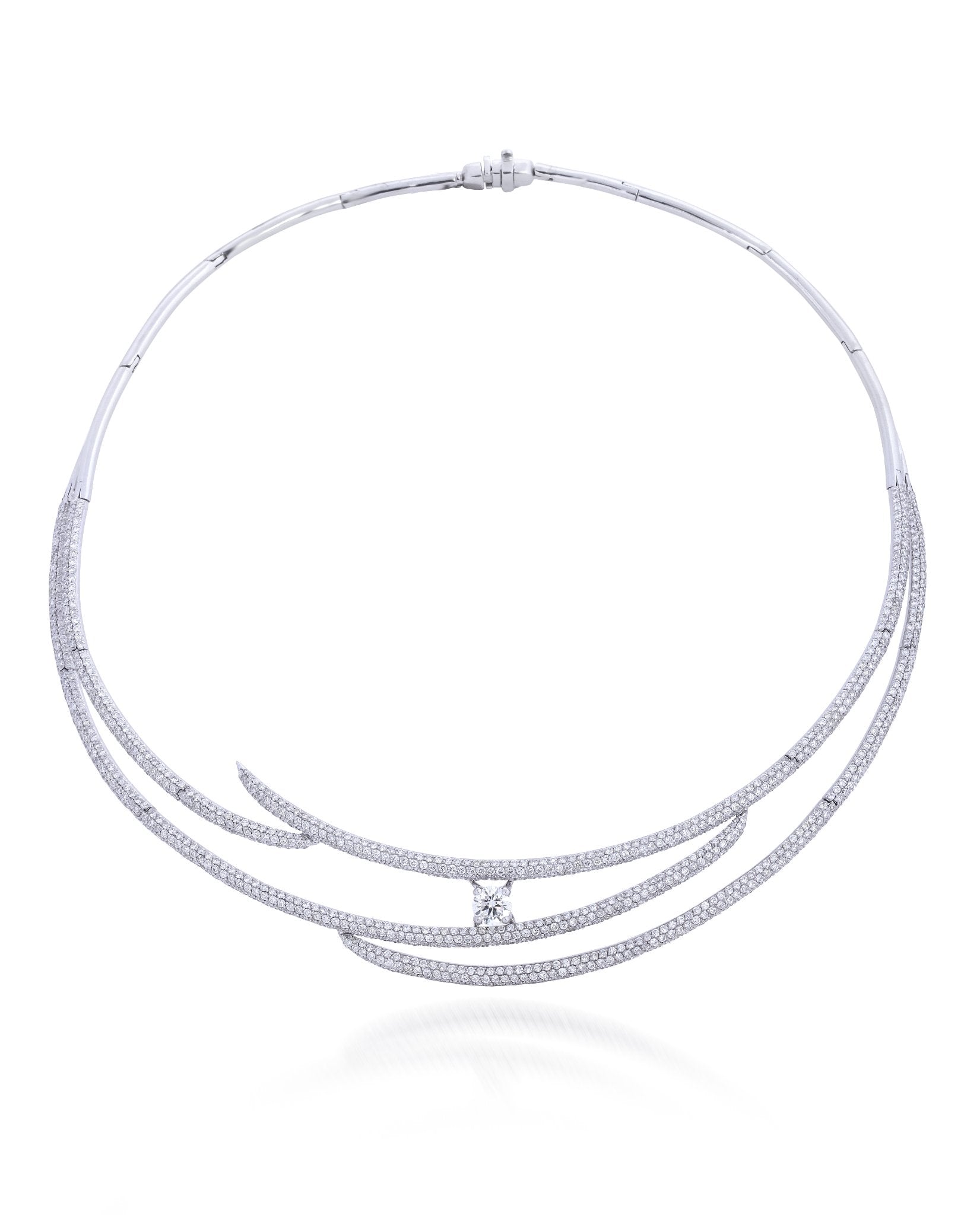 Éclipse Diamond Collar Necklace in 18K Gold | Luxury Fine Jewellery
