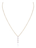 Tiara Oval Diamond Pendant Necklace in 18K Gold