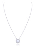 Pearl Diamond Pendant Necklace in 18K Gold