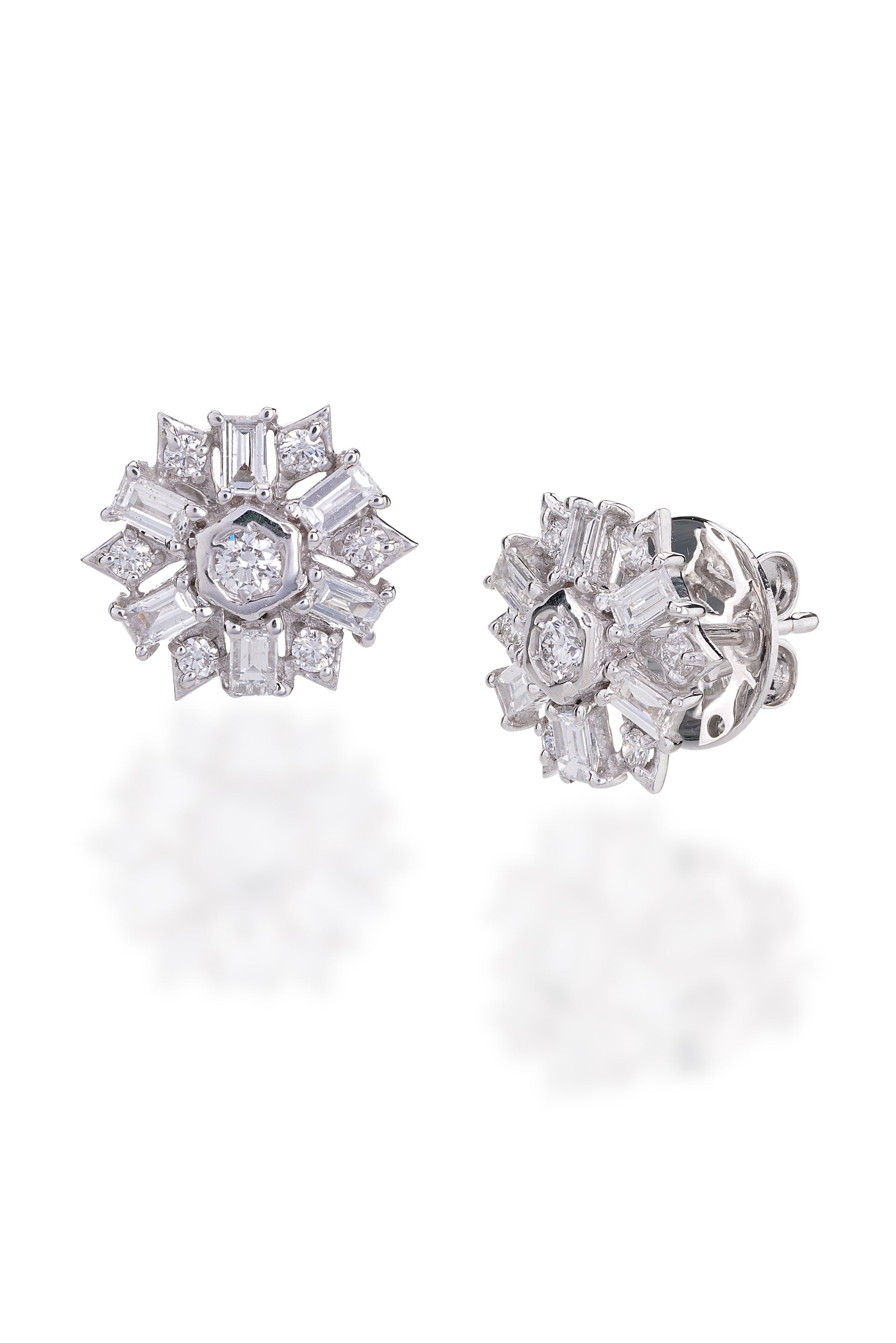 ASTERICA SNOW FLAKE SMALL EARRING