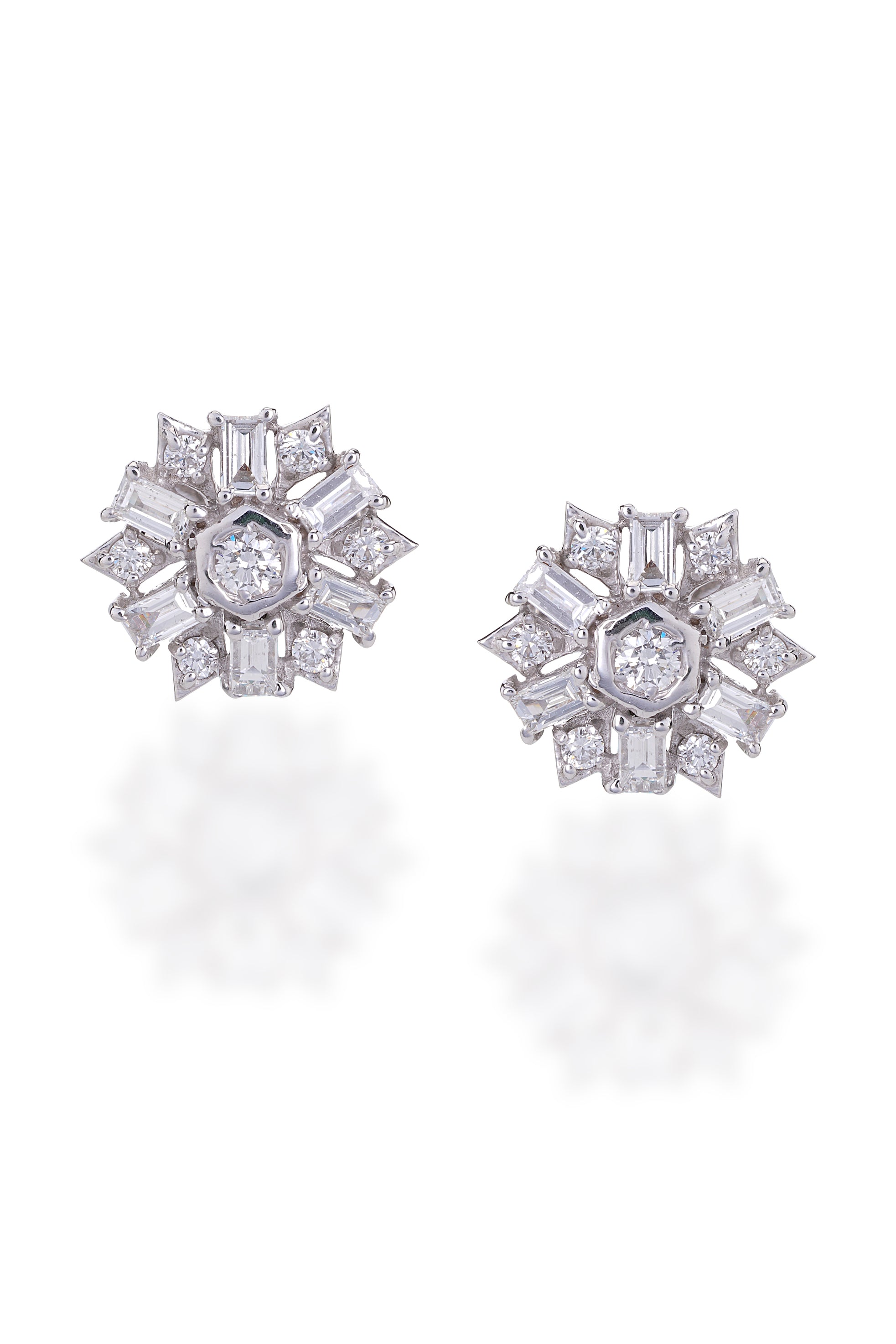 ASTERICA SNOW FLAKE SMALL EARRING