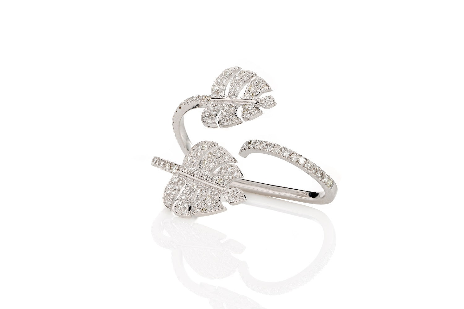 Leafette Double Leaf Ring