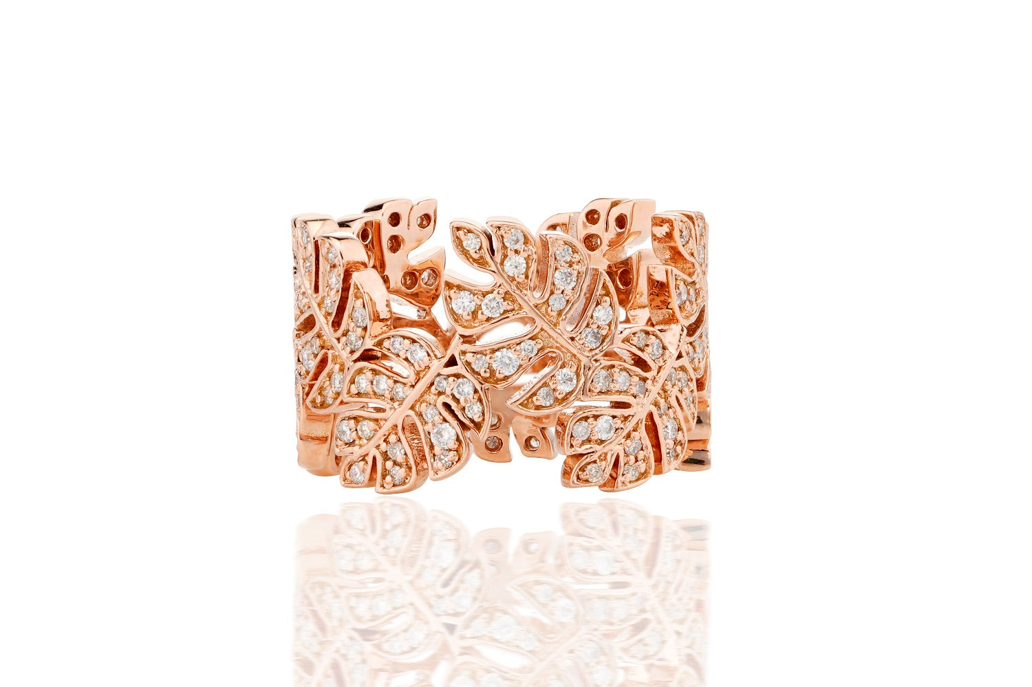 FERAL ROSE GOLD LEAF RING