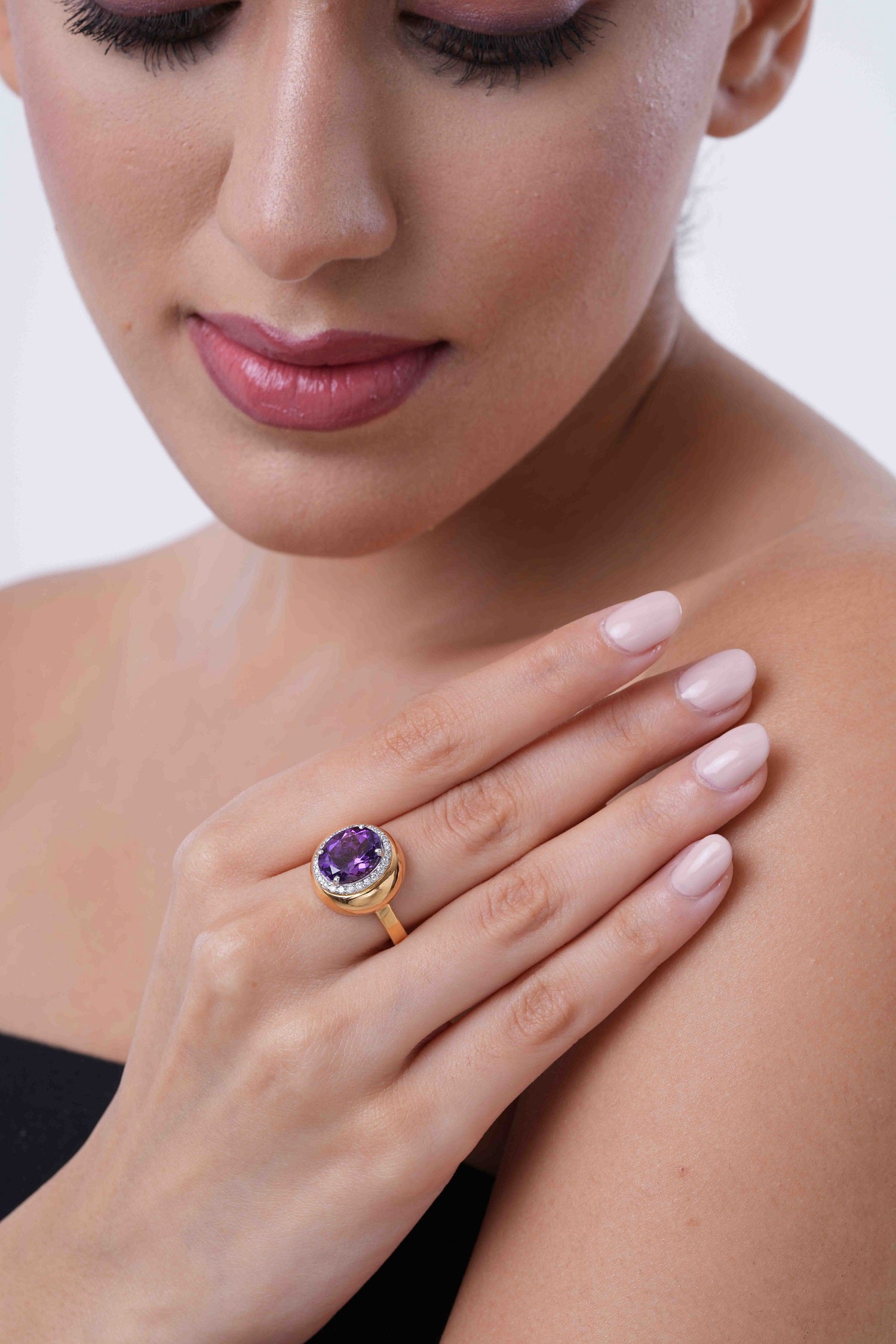 BUBBLE AMETHYST RING