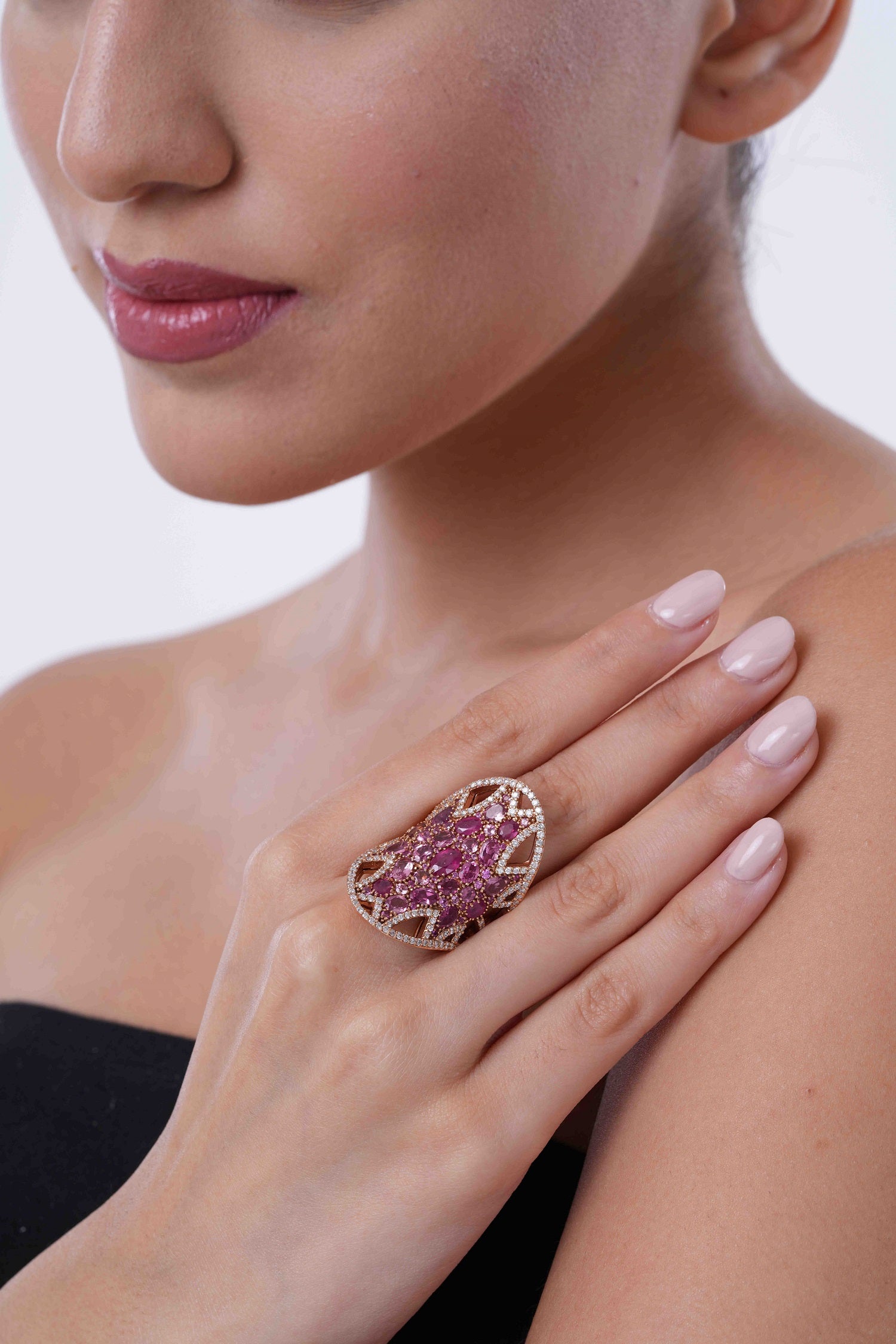 HUE RUBY GARDEN RING