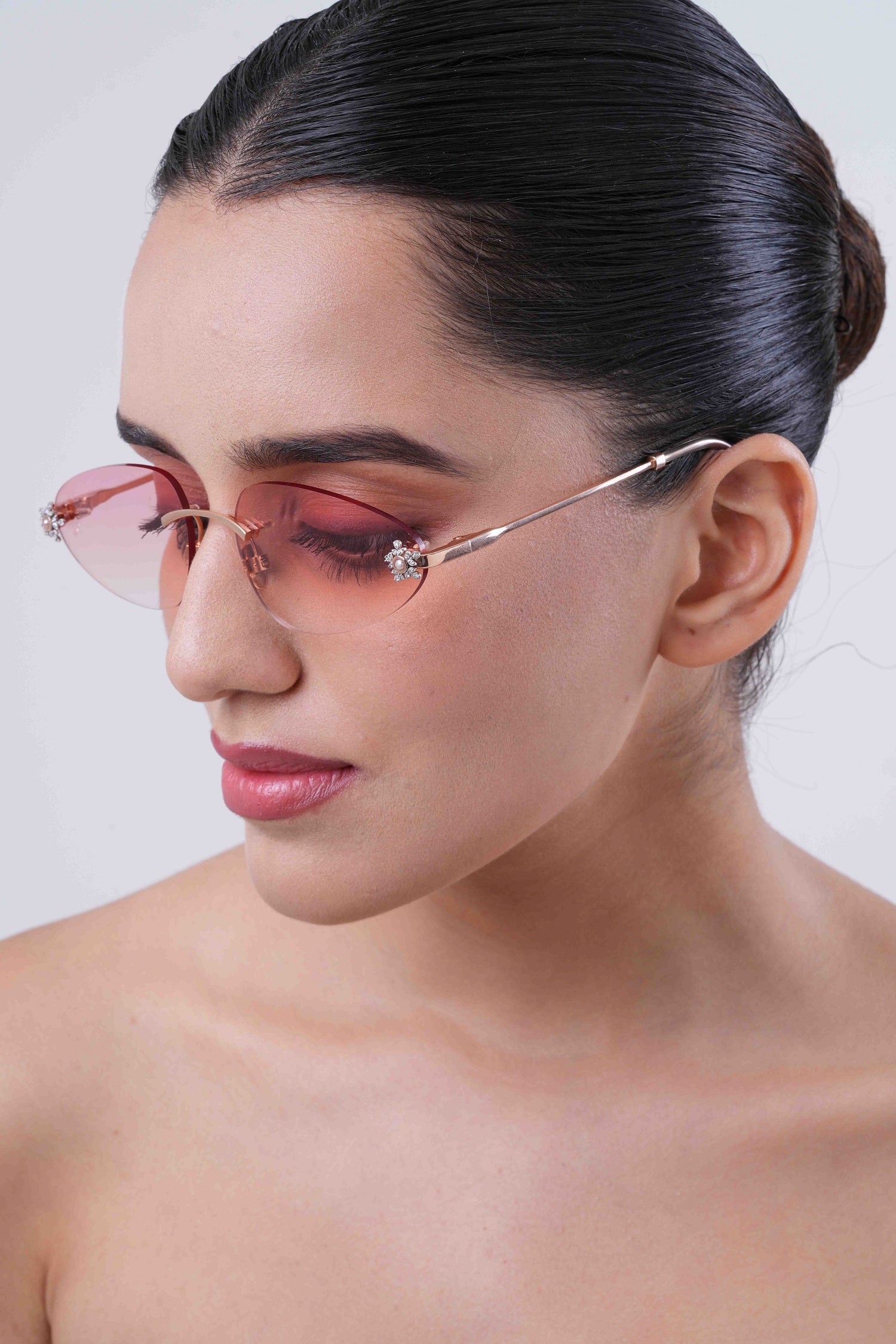 AURA PINK CATEYE GLASSES