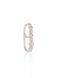 Imperial Bloom Diamond Eternity Ring in 18K white gold with natural diamonds – front view
