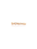 Infinity Luxe Diamond Wrap Ring in 18K rose gold with natural diamonds – front view