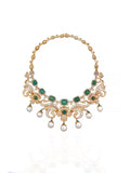 Auric Charm Diamond Drape Necklace in 14K Gold | Luxury Statement Jewellery