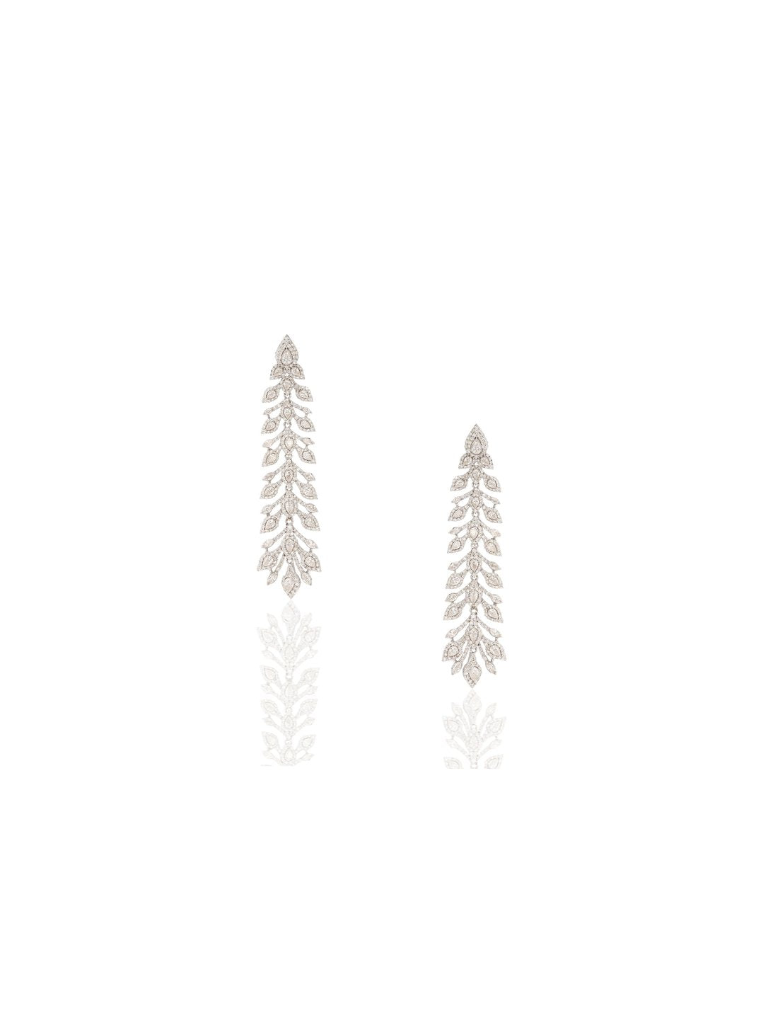 Aurelia Cascading Diamond Earrings in 18K Gold