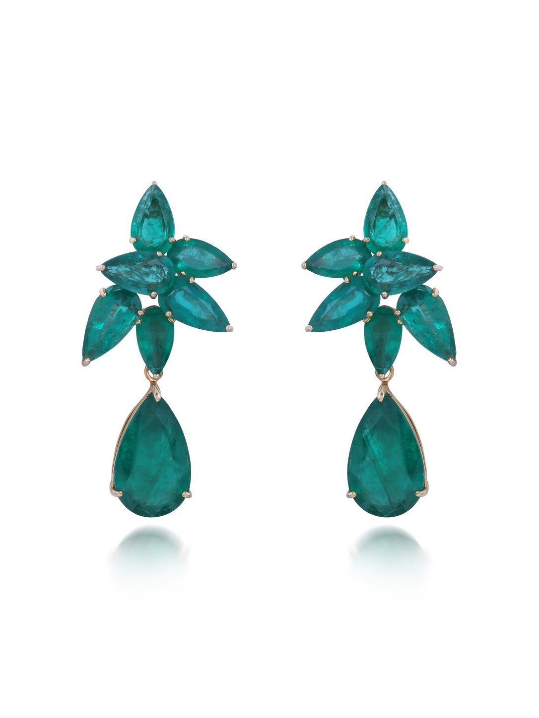 Izzari Verde Royale Emerald Drop Earrings