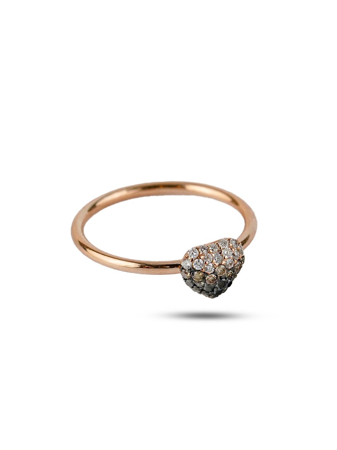 Sweet Disco Ombre Diamond Ring in 18K Gold