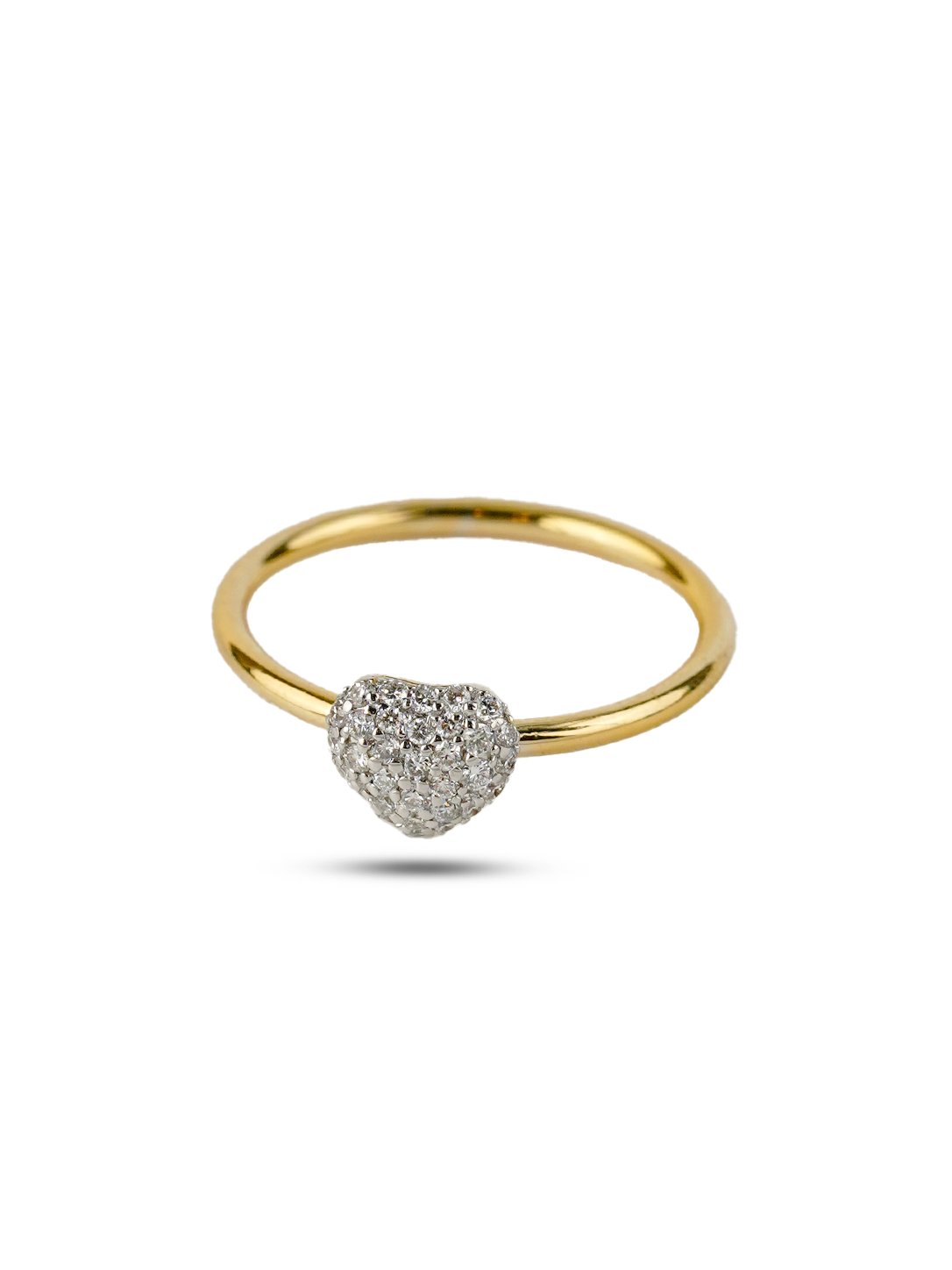 Classic Halo Diamond Ring in 18K Gold
