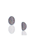 Nocturne Pavé Diamond Stud Earrings in 18K Gold