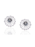 Izzari Aurora Diamond Fan Statement Earrings