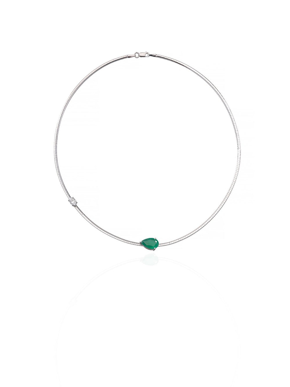 Emerald Whisper Solitaire Necklace in 18K Gold | Luxury Fine Jewellery