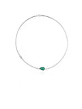 Emerald Whisper Solitaire Necklace in 18K Gold | Luxury Fine Jewellery