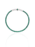 Emerald Grace Diamond Tennis Necklace in 18K Gold | Luxury Fine Jewellery