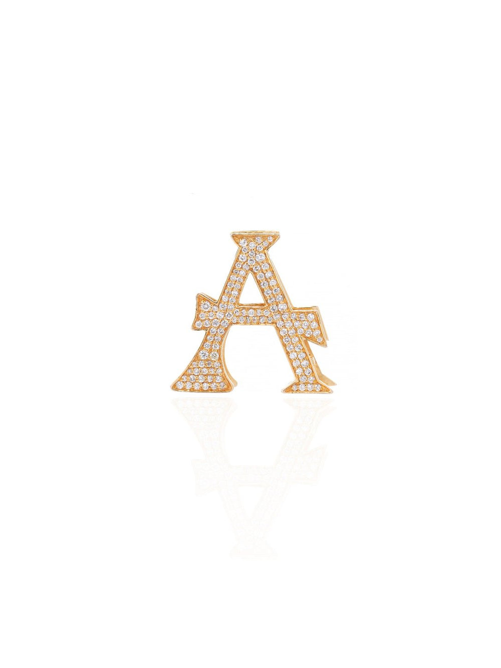 Initial A Diamond Pendant Necklace in 18K Gold | Personalized Luxury Fine Jewellery
