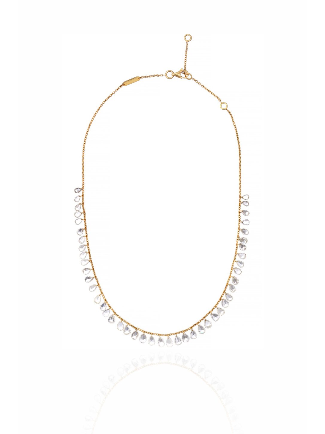 Rosé Lumière Rose Cut Diamond Necklace in 18K Gold | Luxury Fine Jewellery