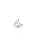 Starlit Marquise Diamond Ring in 18K white gold with natural diamonds – front view