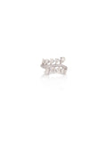 n Teardrop Diamond Ring in 18K yellow gold with natural diamonds – front view