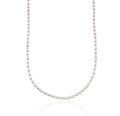 Classic Diamond Chain Necklace in 18K Gold