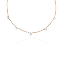Aurielle Diamond Station Necklace in 18K Gold | Luxury Fine Jewellery