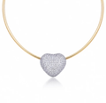 Celeste Heart Diamond Necklace in 18K Gold | Luxury Fine Jewellery