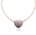 Veloura Heart Diamond Collar Necklace in 18K Gold | Luxury Fine Jewellery