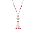 Ruby Diamond Statement Necklace in 18K Gold