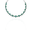 Emerald Royale Diamond Tennis Necklace in 18K Gold | Luxury Statement Fine Jewellery