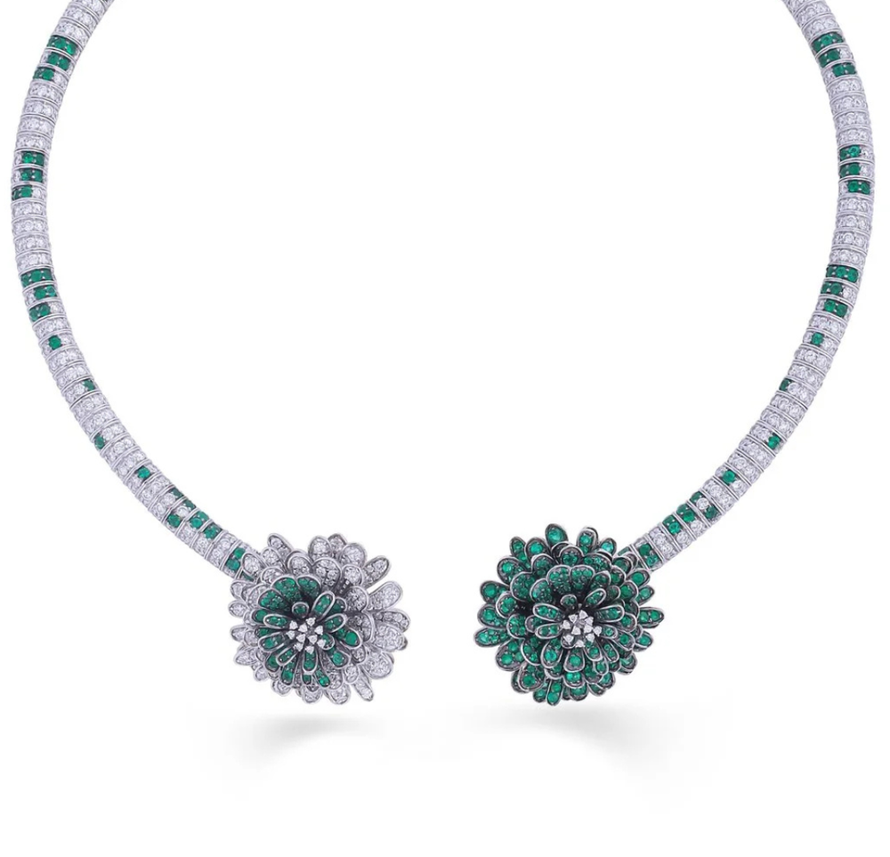 Bloom Diamond Necklace in 18K Gold